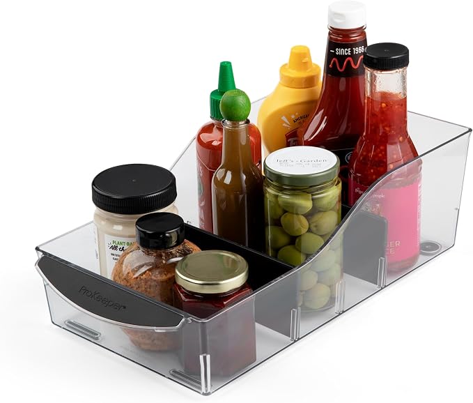 Progressive ProKeeper+ Pantry & Refrigerator Storage Containers – Modular Bins and Organizers (Pull-Out Drawer, 8.2"L x 15.2"W x 4.9"H)