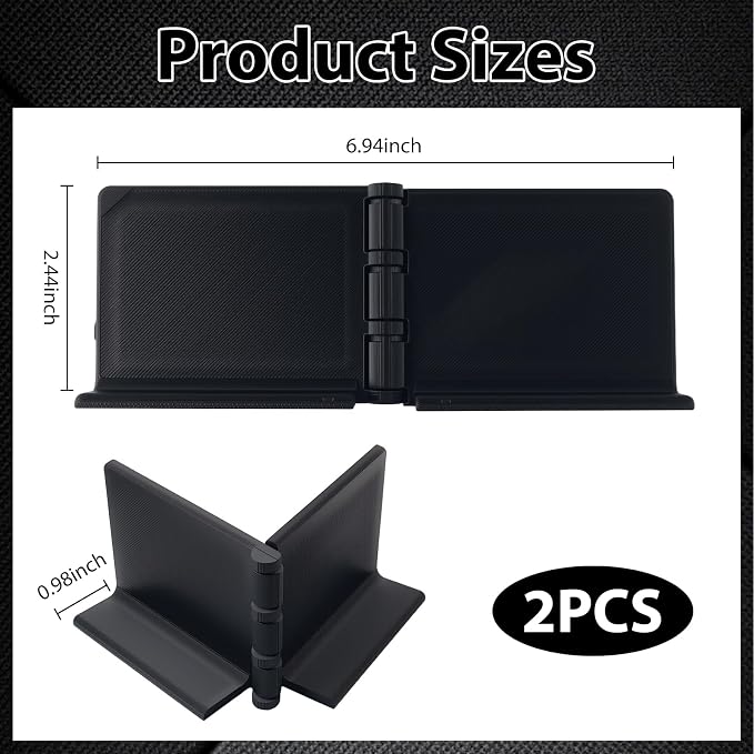 2PCS Car Trunk Organizer Blocks,Trunk Cargo Organizer | Trunk Items Organizing & Separating,Anti-Slip,Easy to Adjust & Install,Fit Wool Carpet for Cars,SUVs,Trucks