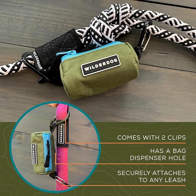 Wilderdog Dog Poop Bag Holder - Berry