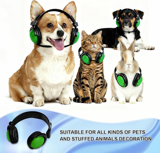 Olyre Pet Headphones for Small Dogs Cats, Adjustable Decorative Neckwear