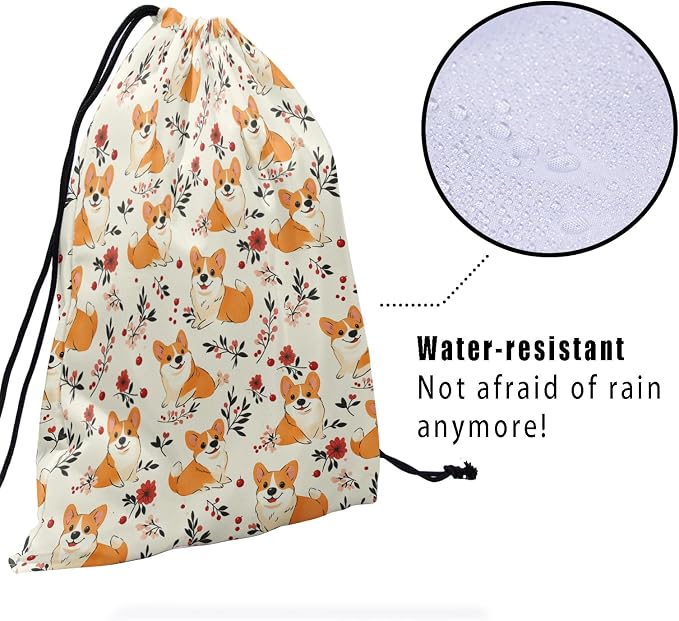 Nerxy Pet Gymnastics Grip Bag Dog Cat Drawstring Grip Bags Puppy Shoe Bag Gym Storage Pouch