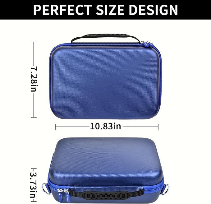 Barber Case for Hair Clippers, for Wahl, for Ufree and for Andis, Case Only | Trimmer Tools Storage Organizer, Easy-Clean PU Interior, for Barbers/Stylists/Pet Groomers, Travel/Home/Salon Use, Blue