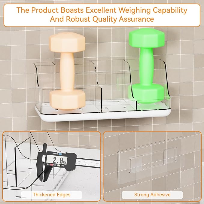 Mens Bathroom Organizer Countertop,Bathroom Sink Caddy Countertop Storage,White 7 Slot Vanity Bathroom Toiletry Organizers and Toothbrush Holders for Toothpaste,Electric Tooth Brush Organizer