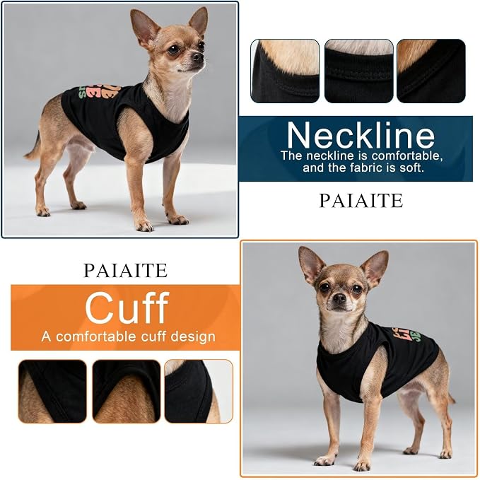 Discover Cozy Cotton Canine Wear: Soft, Lightweight, and Breathable Dog Shirt Vest with Eye-Catching Graphics(Love Like Jesus), Keeping Your Furry Friend Warm and Comfy! Black 4XL