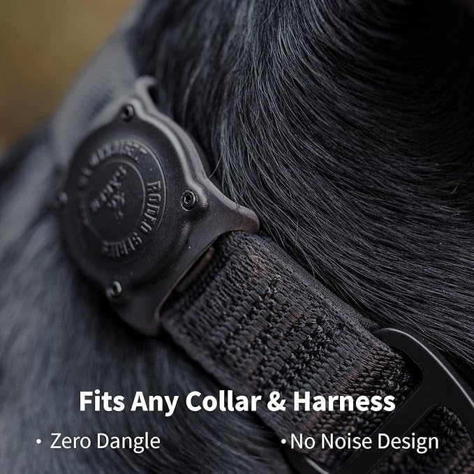 SÄKER IP68 Waterproof The Safest AirTag Dog Collar Holder, Dustproof, Ultra-Durable, Fits Up to 1.5" Collars | Will Not Damage Your Collar | Perfect Way to GPS Track Your Dog | Designed in Montreal