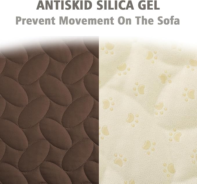 Ameritex Waterproof Pet Bed Cover Anti-Slip Dog Bed Blanket for Sofa and Furniture Waterproof New Pattern Design (Chocolate, 30x80 Inch (Pack of 1))