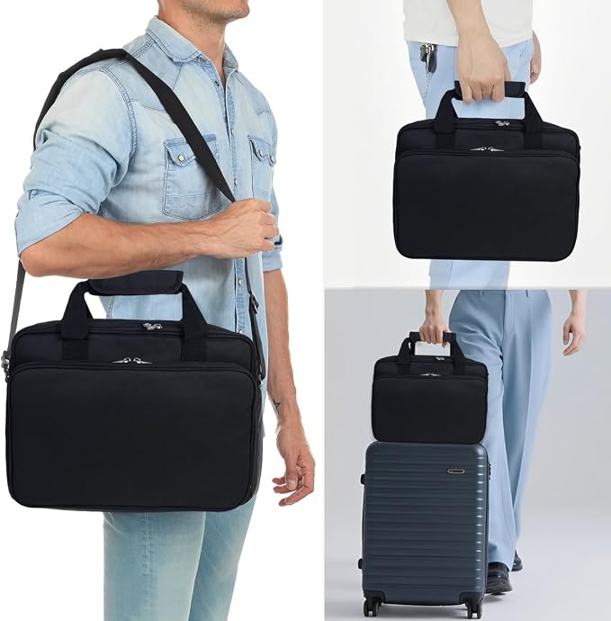 Barber Tool Bag , Barber Carrying Case 13.9 x 3.9 x 11.02 in, Only Bag | Portable Storage for Clippers Trimmers, Hairstylist Travel Bag for Combs Razors & Barber Supplies