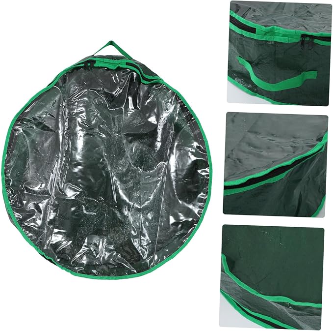 KOMBIUDA 1pc Christmas Wreath Storage Bag Window Container for Holiday Decoration and Non-deforming Design for Storing Festive Wreaths