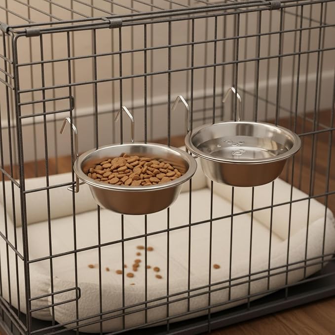 Hanging Bowl Holder for Wire Grids, Metal Dish Stand to Save Floor Space in Storage Units and Organizers (1 Pack)