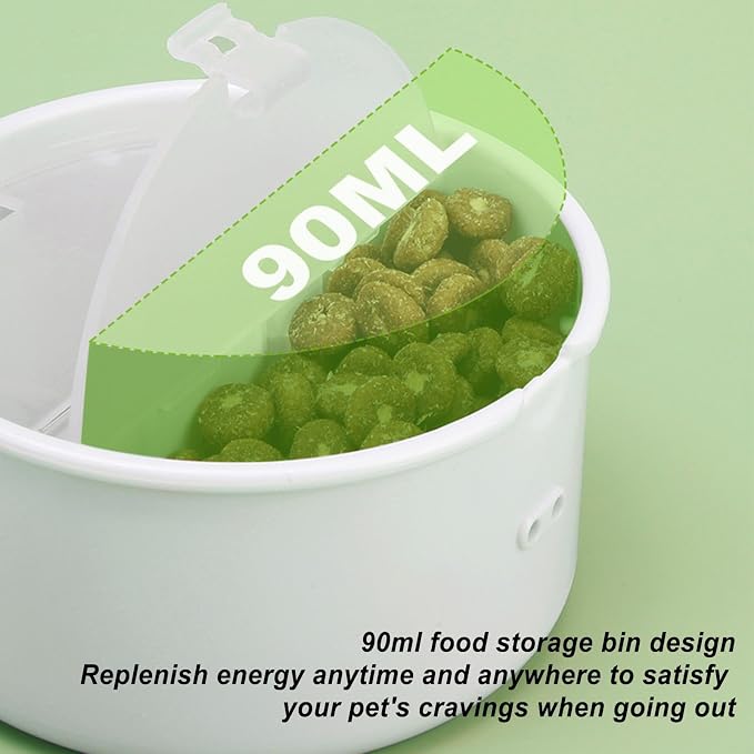 Dog Water Bowl - Portable Pet Dish, Food Storage, Travel Feeding Accessory | Pet Travel Bowl - On The Go Feeding for Dogs | Lightweight Fabric, Water Container, Food Storage Pouch for Trips