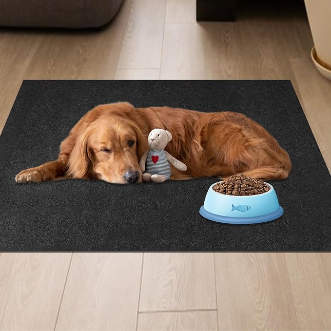 Dog Playpen Mat, Dog Crate Pad Liner for Kennel Training Under Pet Cage Mat Absorbs Waterproof Non-Slip Reusable Puppy Pad to Protect Floors, 24"x 36"