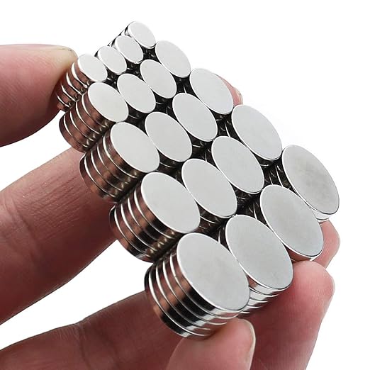 DIYMAG Small Refrigerator Magnets, 100Pcs Round Rare Earth Magnet, 5 Sizes | Mini Tiny Neodymium Strong Magnets for Crafts, DIY, Fridge, Miniatures, Whiteboard, Office, Kitchen, Dry Erase Board