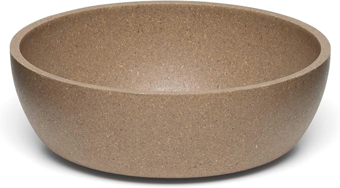 Loving Pets - Dolce Bamboo - Eco-Friendly Pet Bowls & Dishes for Dog, Cats, Puppy Food and Water Bowl -Sustainable and Dishwasher Safe, Made with Real Bamboo (Medium, Coffee-Brown)