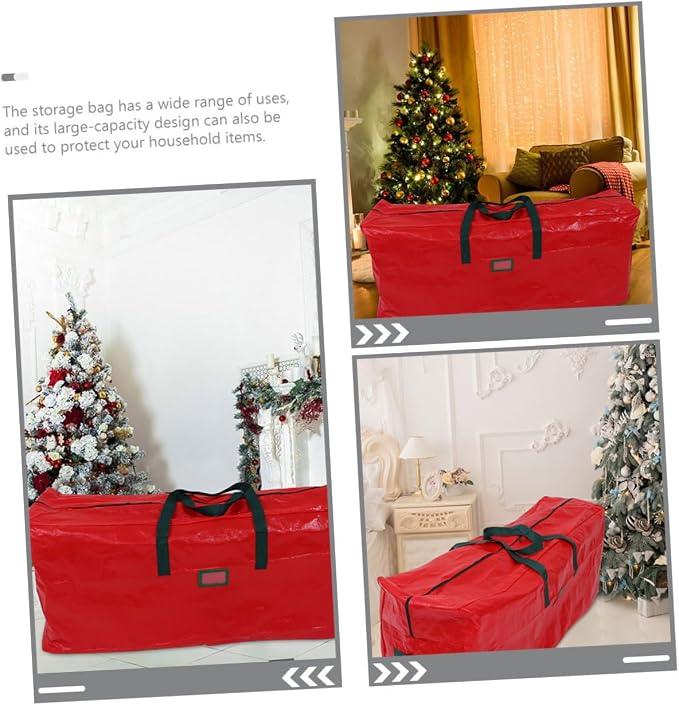 CHILDWEET Large Christmas Tree Storage Bag with Reinforced Handles Outdoor Organizer for Holiday Decorations for and Storage