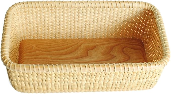Basket Natural Rattan Wooden Storage Box -Cane-on-cane weave Nantucket Basket– Cabinet and Shelf Basket Organizer with - Multi-Purpose Organizer | Cane-on-cane weave, Nantucket Basket, Cabinet and Shelf Organizer, Multi-Purpose Organizer