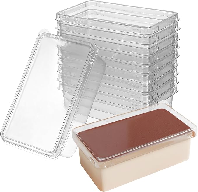 Luxshiny Clear Cake Boxes 10 pack Portable Tiramisu Container with Lid Transparent Dessert Storage Boxes for Mini Cakes Mousses Puddings 4.52 X 2.75 X 1.77 in