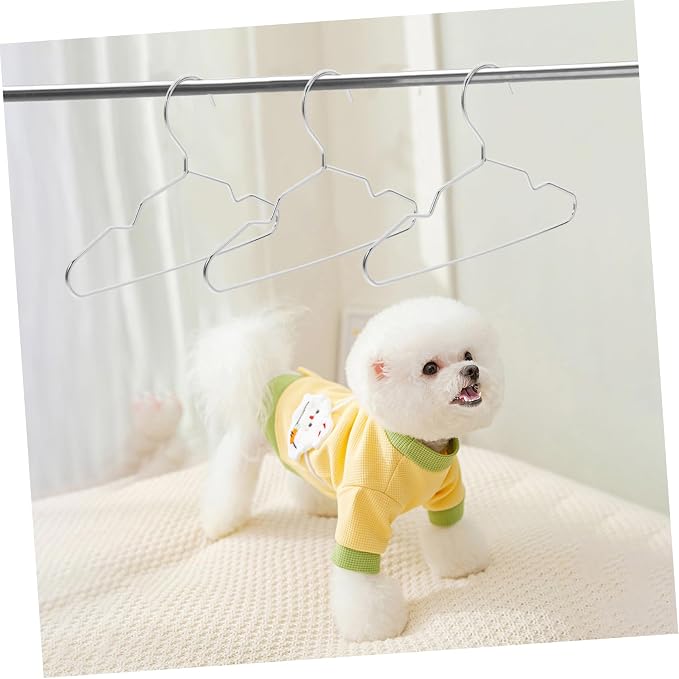 Cabilock 10pcs Pet Clothes Hanger Elegant Organizer for Cats Dogs Non- Rack for Pet Apparel Storage Stylish Dog Cat Clothing Hangers