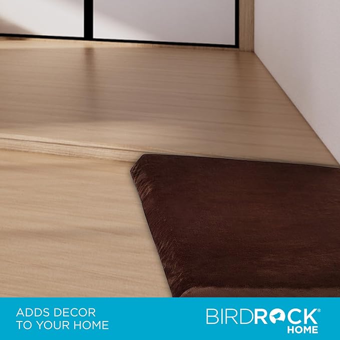 BIRDROCK HOME Memory 3" Memory Dog Bed | Ultra Soft Plush Pet Bed | Pet Mat (34 x 22, Brown)
