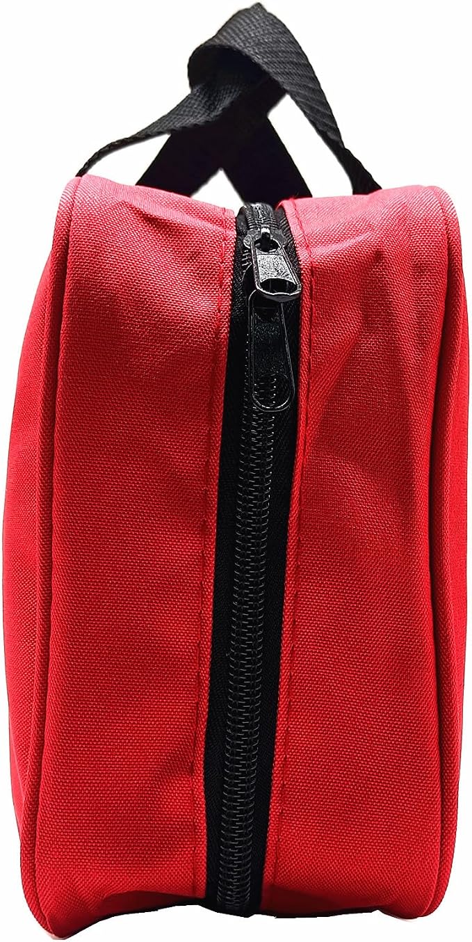 First Aid Bag Empty Medical Bags Travel Rescue Pouch First Responder Storage Compact Survival Medicine Bag for Car Home Office Kitchen Sport Outdoors Field Trips (Red)
