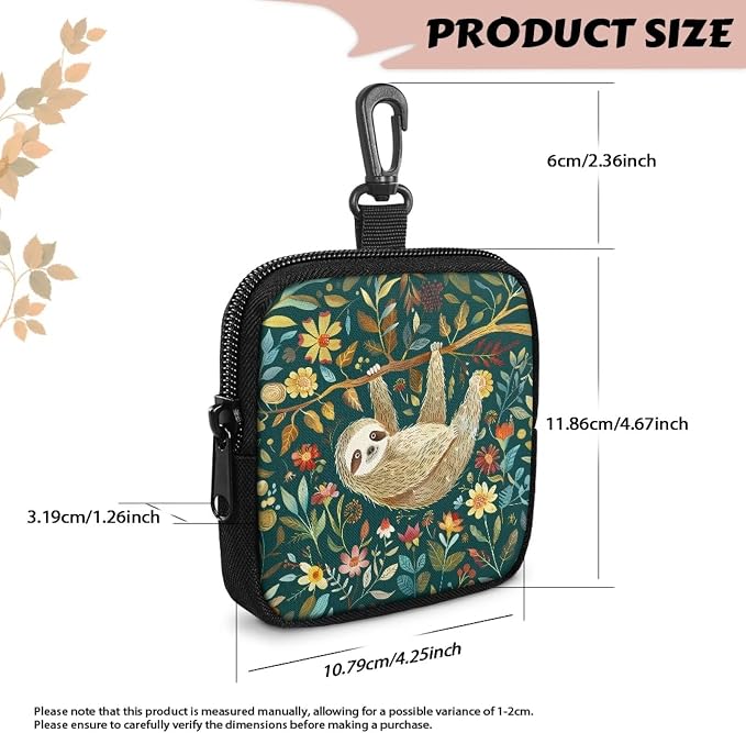 Cute Sloth Dog Treat Pouch, Multifunctional Pouch for Outdoor Activities and Pet Walks, Multi-Functional Puppy Snack Storage Bag, Travel Pet Treat Container for Dog Owners and Trainers