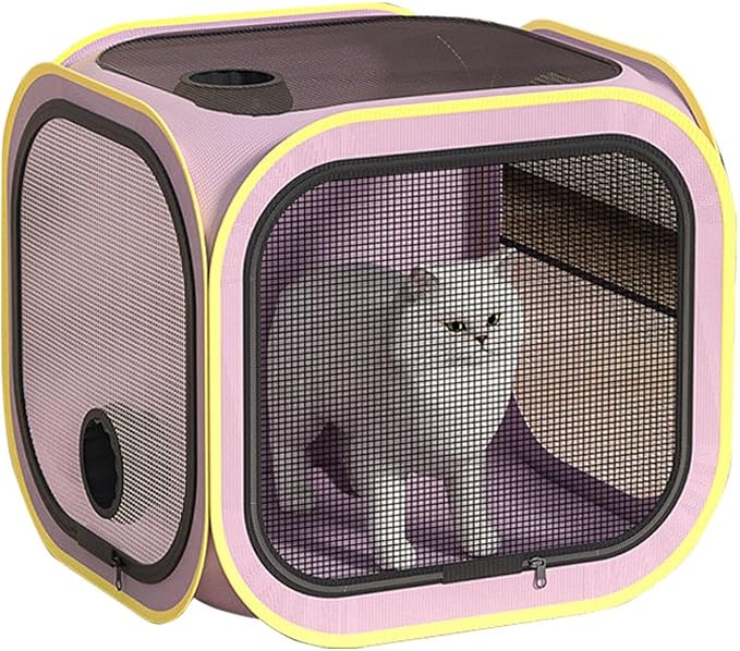 Cat Dryer Foldable Dog Drying Cage | Dog Blow Dryer Box for Puppy Dog Home Room Grooming Bath Wash Outdoor