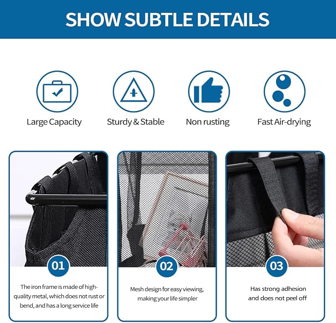 2Pcs Mesh Slatwall Baskets with Zipper,Hanging Storage Slat wall Baskets | Sturdy and Easy to Install Slatwall Accessories for Garage Shops Gym Home Display Organizing(16 * 12 * 16 inch)