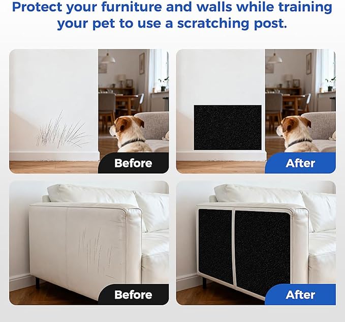 Dog Scratch Board with Treat Box | Calming Nail Trim Pad | Wood Stress Free Dog Nail Scratchs Pad, for Breeds Large and Small Dogs Cats Play Stimulation Boredom