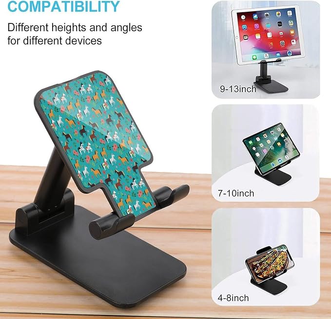 Compact Floral Farm Animal Pets Flowers Horses Desktop Cell Phone Holder