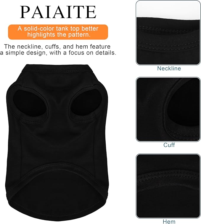 Discover Cozy Cotton Canine Wear: Breathable Soft, and Lightweight Dog Shirt Vest with Eye-Catching Graphics (in God We Trust), Keeping Your Furry Friend Warm! Black 3XL