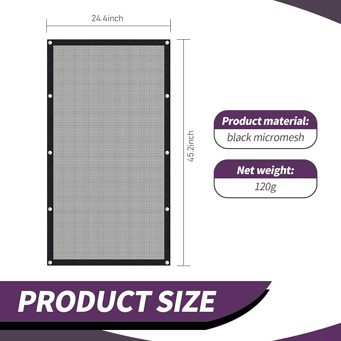 Black Fence, Pet Barrier Backseat Mesh, Car Divider Net, Dog Guardrail, SUV Pickup Small Car (45.2In x 24.4In)