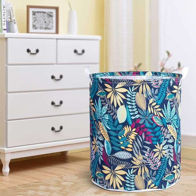 Merdes 19.7’’ Waterproof Foldable Laundry Hamper, Dirty Clothes Laundry Basket, Linen Bin Storage Organizer for Toy Collection (Jungle)