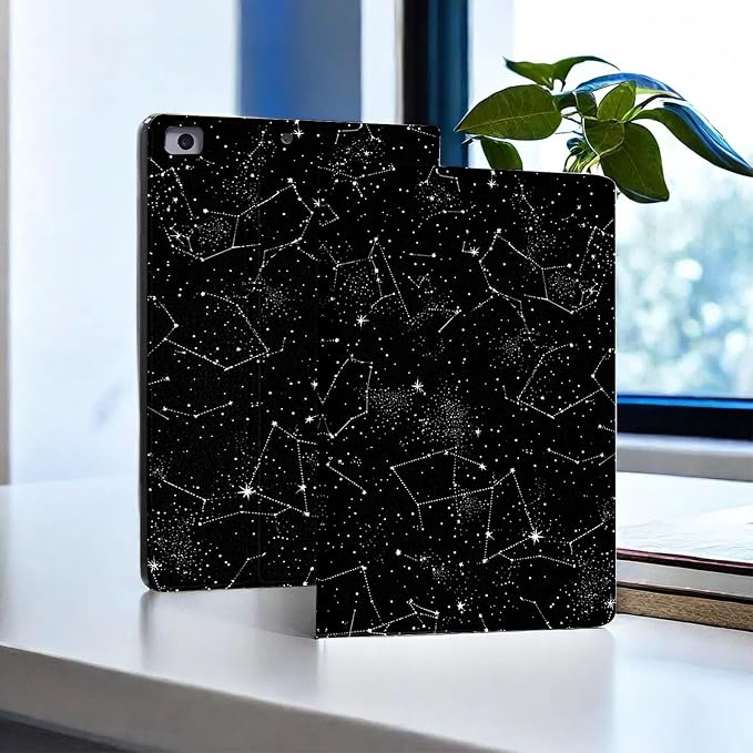 for Microsoft Surface Pro X/Pro X Plus-13 2019/2020/2021/2024 Tablet Case,Auto Wake/Sleep,Adjustable Stand Protective Cover - Star Constellation