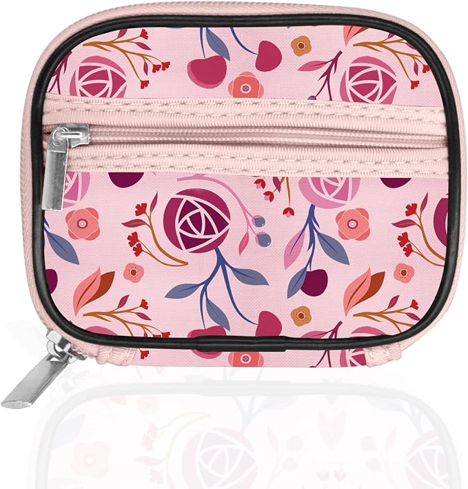Serfeymi Weekly Travel Pill Organizer Pill Case for Purse with Removable 7 Day Pill Box, Fashionable Travel Medicine Organizer Pill Container for Medicine, Vitamin, Supplement - Pink 01