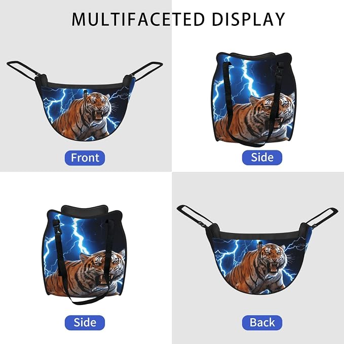 Roar Tiger Car Seat Organizer-Backseat Storage Bag for Travel | Waterproof Durable. Holds Snacks Gear Essentials. Fits Most Cars.