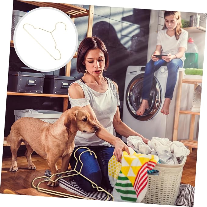 3pcs Iron Pet Clothes Hangers Lightweight Dog Garment Storage Organizers for Convenient Pet Apparel Drying and Organization for Home Supplies