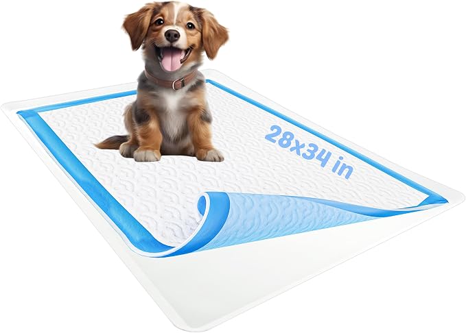 Dog Pee Pad Holder - Fits Up to 28” x 34” Pee Pad - 1 Pack - White | Stable Grip, Soft Edges, Quick Wipe Silicone Surface, Dog Pad Holder for Indoor Flooring Protection