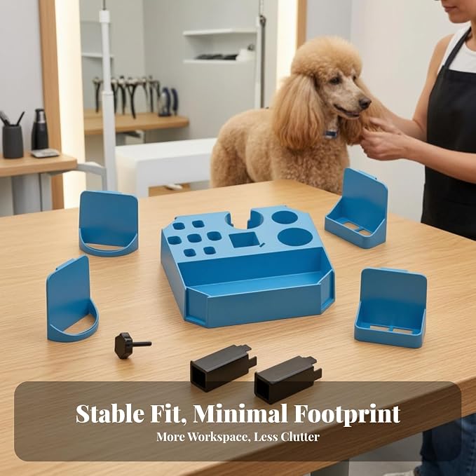 Space-Saving Grooming Table Storage Box, Color to 2 | Keeps Tools Within Reach, Professional-Grade, Grooming Table Arm Organizer, Pet Groomers