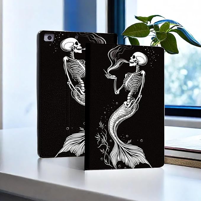 for Microsoft Surface Pro X/Pro X Plus-13 2019/2020/2021/2024 Tablet Case,Auto Wake/Sleep,Adjustable Stand Protective Cover - Skeleton