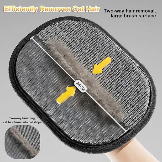 Pet Hair Removal Glove for Dogs & Cats –3Pcs– Reusable Electrostatic Grooming Mitt for Dogs & Cats, 5-Finger Pet Hair Remover for Furniture, Couch, Carpets, Clothing & Laundry