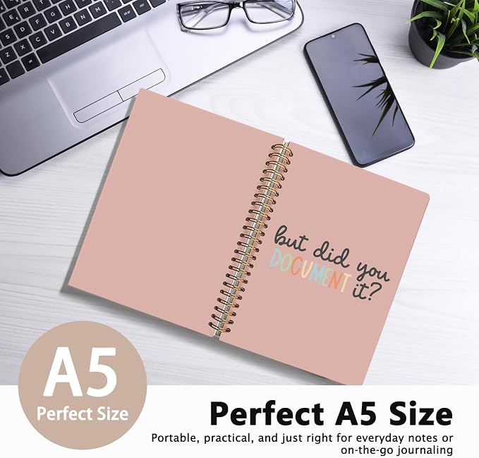 LIANGW But Did You Document It Funny Pink Notebooks for Work | Funny Work Gifts for Coworkers & Boss, Coworker Office Gifts for Men Women, Funny Office Supplies, Fun Notebooks 5.5x8.3 In