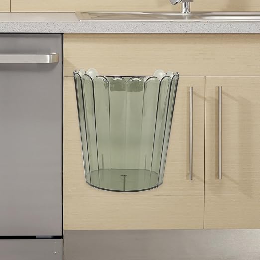 Veemoon Hanging Kitchen Trash Can for Cabinet Doors, Portable Waste Storage Can Made of Pet with Quick Installation and Easy to Clean Features, for Bathrooms Under Sink Use