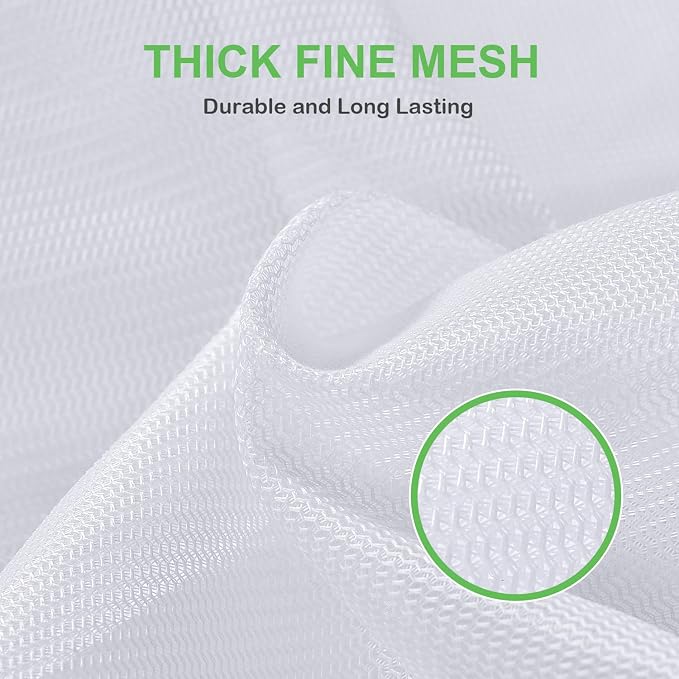 OTraki Large Mesh Washing Bag 43 x 35 Inch XXL Mesh Laundry Bag, Blue | Lingerie Bags for Laundry Large Washer Bag for Travel Camp College Dress Bedding Blanket Sheet Don't Drying, Melting 140-176℉