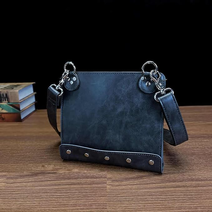 hair stylist waist bag, Leather Salon Hair Stylist Barber Scissors Shear Holster(Black)