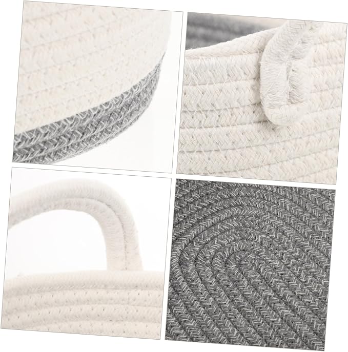 3pcs Rope Dog Toy Storage Basket Woven Pet Toy Organizer for Easy Access and Use Stylish Design for Home for Keeping Tidy