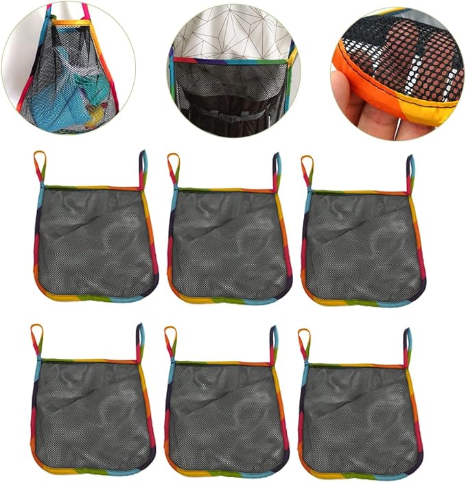 LIOOBO 2sets 6pcs Stroller Organizer Bag Hanging Storage Bags for Diapers and Mesh Design for Easy Access Sturdy and Efficient Stroller Accessories 6pcs*2