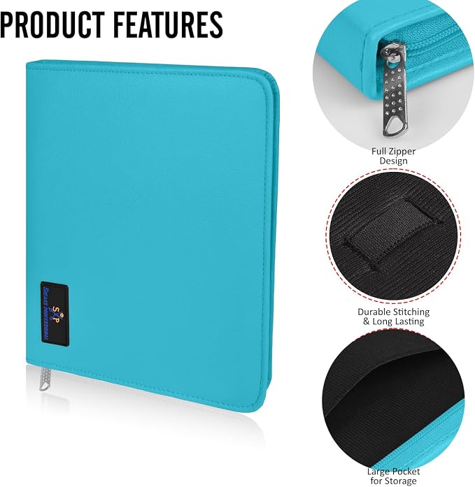 Case Holds 10 Grooming or Beauty Shears (TURQUOISE)