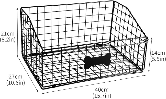 Dog Toy Bin-Dog Toy Basket-Metal Storage Box-Chew-Proof Dog Food Toy Storage Container-Toy Box For Living Room Area-Dog Storage Organizer-For Puppy Leash,Accessories, Blanket Food Storage Container.