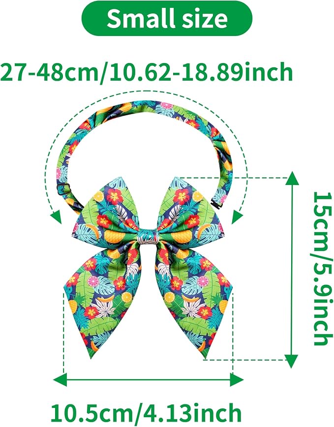 PET SHOW 10 Pack Hawaiian Sailor Dog Bowties for Small Dogs