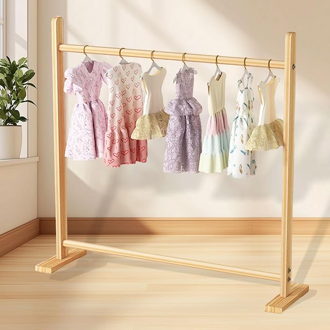 Pet Clothing Rack Small Pet Clothes Organizer Hanging Clothes Freestanding Dog