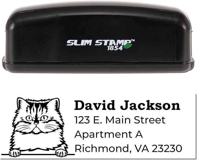 Personalized Persian Customized Return Address Stamp - 7/8 x 2-1/4 - Unique Address Stamps for Tools - Made to Order for Your Stationery Needs - Ideal for Personal or Business Use